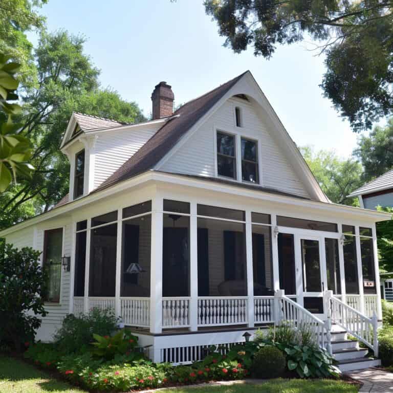 house with screen